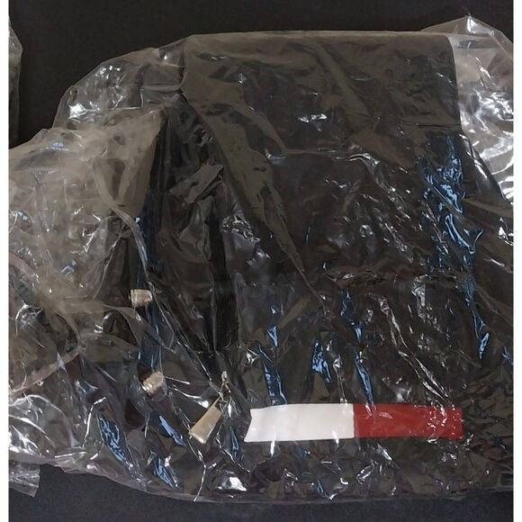 NWT Unbranded backpack black red white colorblock shoulder bag purse Preppy - Picture 9 of 9